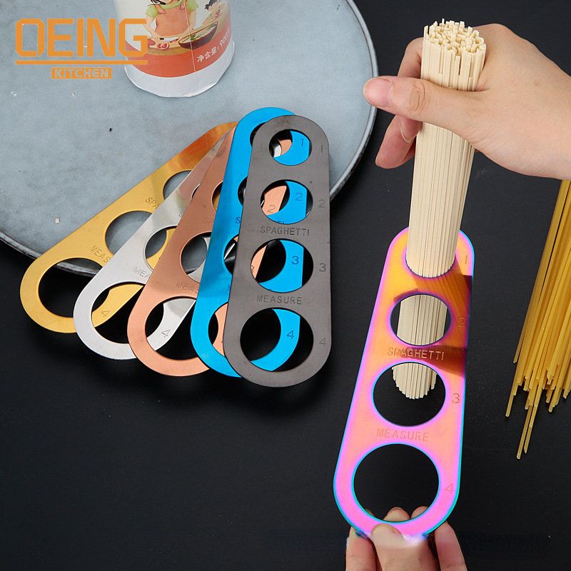 Stainless Steel Spaghetti Measurer Pasta Noodle Measure Cook Kitchen Cake Ruler Tapeline Free Measuring Tool - Renee Lane Company