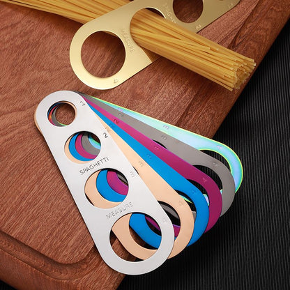 Stainless Steel Spaghetti Measurer Pasta Noodle Measure Cook Kitchen Cake Ruler Tapeline Free Measuring Tool - Renee Lane Company