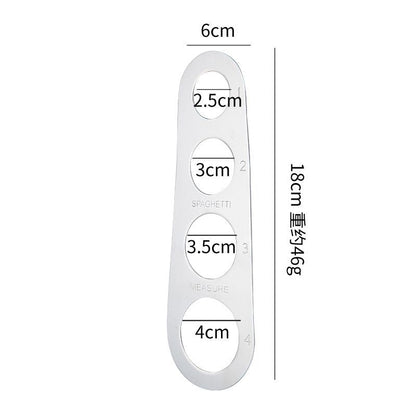 Stainless Steel Spaghetti Measurer Pasta Noodle Measure Cook Kitchen Cake Ruler Tapeline Free Measuring Tool - Renee Lane Company