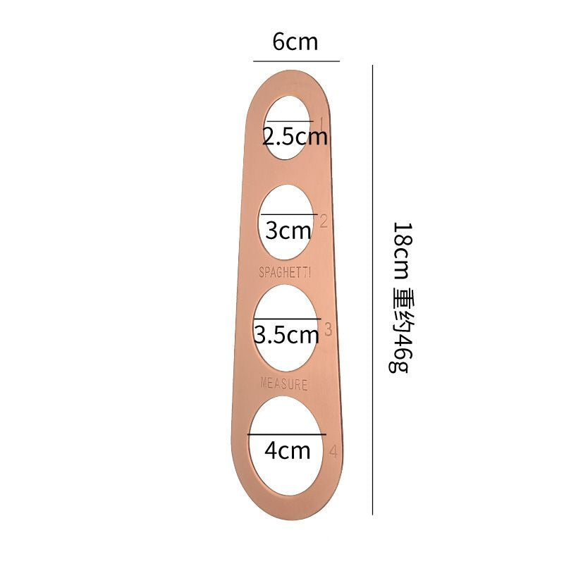 Stainless Steel Spaghetti Measurer Pasta Noodle Measure Cook Kitchen Cake Ruler Tapeline Free Measuring Tool - Renee Lane Company