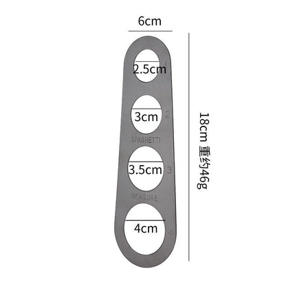 Stainless Steel Spaghetti Measurer Pasta Noodle Measure Cook Kitchen Cake Ruler Tapeline Free Measuring Tool - Renee Lane Company