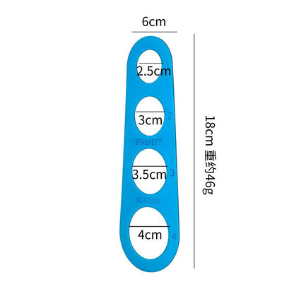 Stainless Steel Spaghetti Measurer Pasta Noodle Measure Cook Kitchen Cake Ruler Tapeline Free Measuring Tool - Renee Lane Company