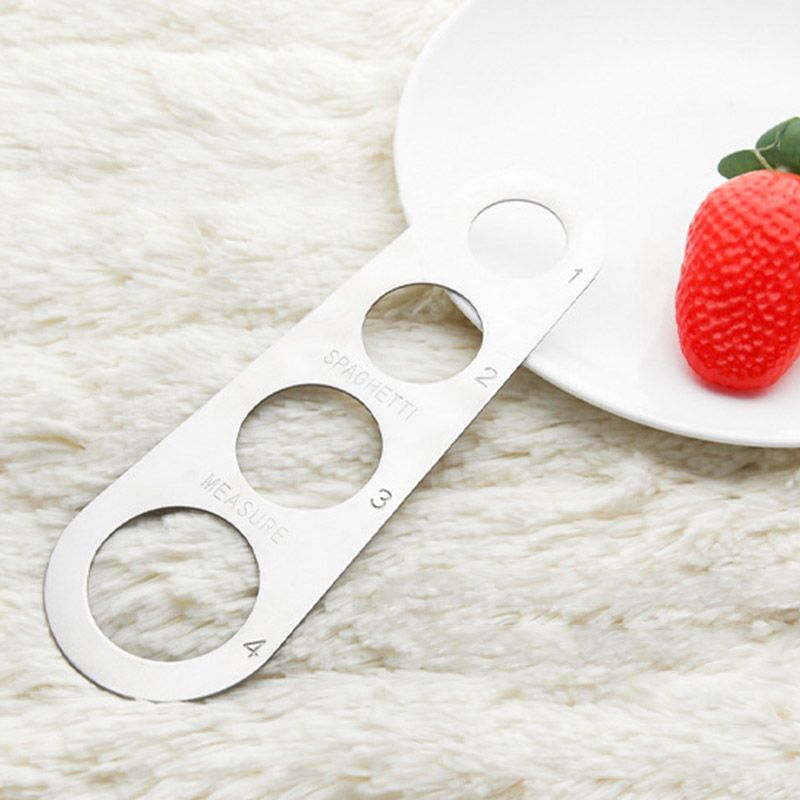 Stainless Steel Spaghetti Measurer Pasta Noodle Measure Cook Kitchen Cake Ruler Tapeline Free Measuring Tool - Renee Lane Company