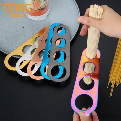 Stainless Steel Spaghetti Measurer Pasta Noodle Measure Cook Kitchen Cake Ruler Tapeline Free Measuring Tool - Renee Lane Company