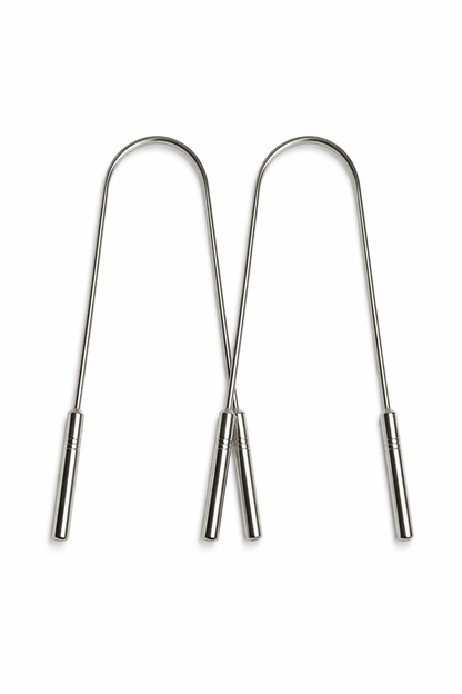 Stainless Steel Tongue Scraper – Ayurvedic Oral Detox Tool for Fresh Breath & Bad Breath Relief - Renee Lane Company