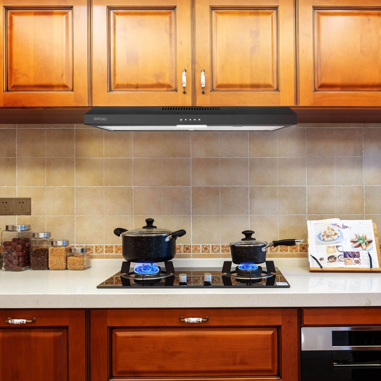 Stainless Steel Under Cabinet Range Hood Vent Cooking 230 CFM Kitchen 3 Speed cooker hood - Renee Lane Company