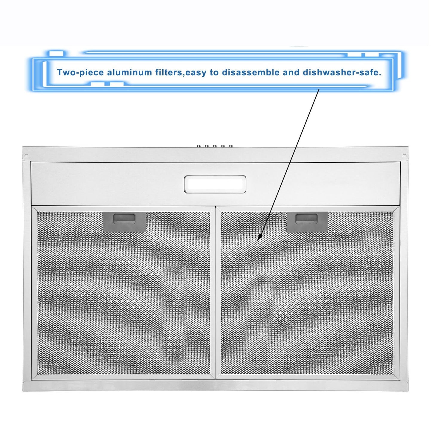 Stainless Steel Under Cabinet Range Hood Vent Cooking 230 CFM Kitchen 3 Speed cooker hood - Renee Lane Company