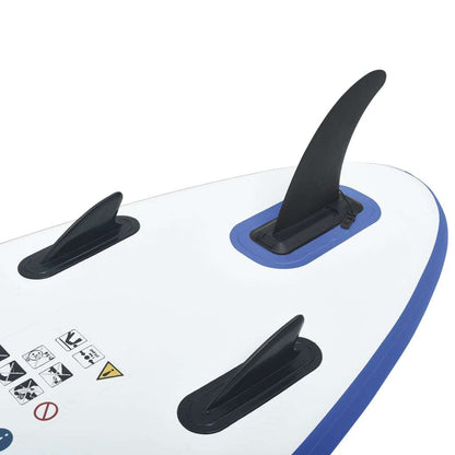 Stand Up Paddle Board Set SUP Surfboard Inflatable Blue and White - Renee Lane Company