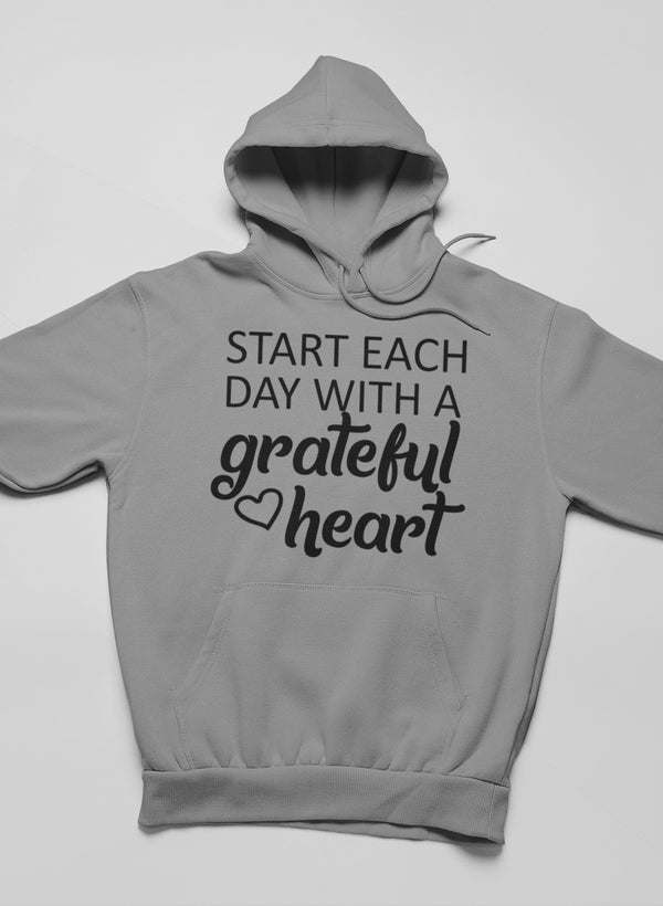 Start Each Day With A Grateful Heart Hoodie - Renee Lane Company