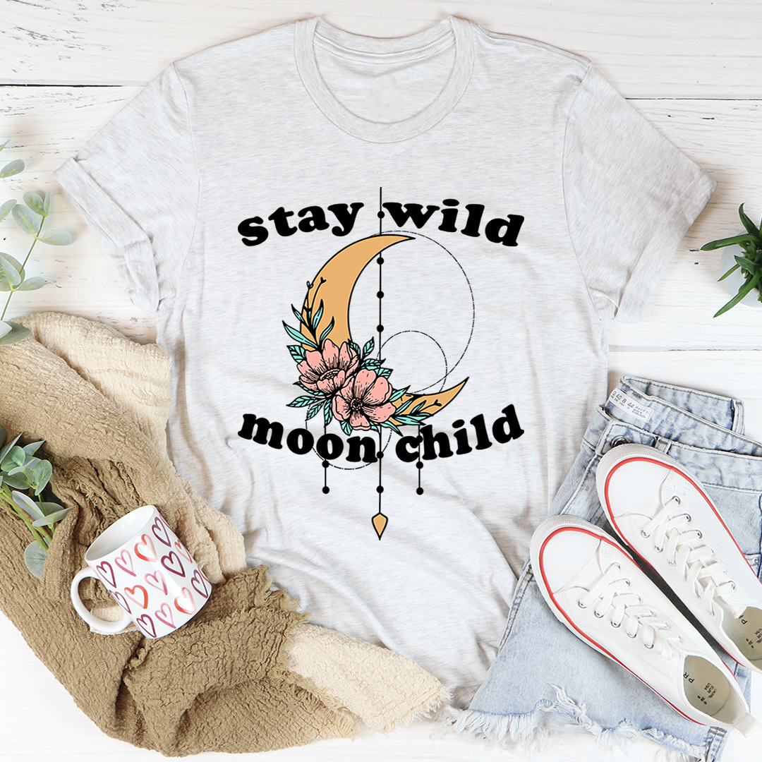 Stay Wild Moon Child Boho T-Shirt - Renee Lane Company