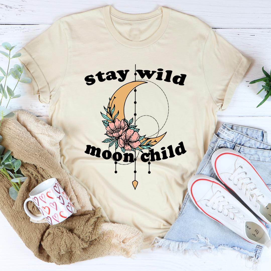 Stay Wild Moon Child Boho T-Shirt - Renee Lane Company