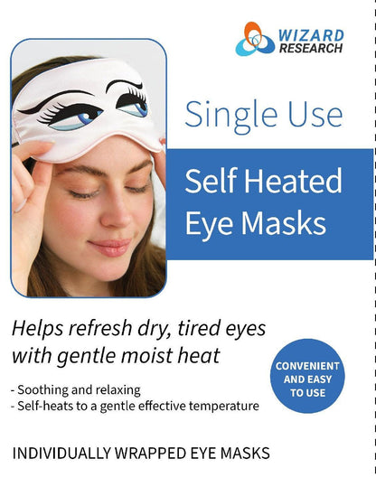 Steam Eye Masks Single Use - 10 Pack by Wizard Research - Renee Lane Company