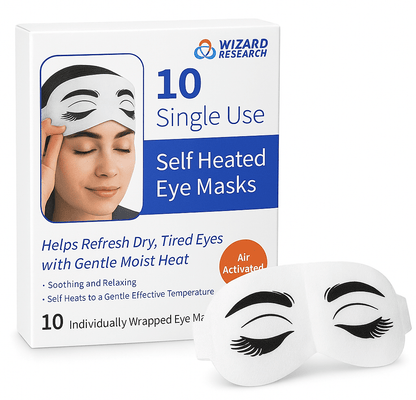 Steam Eye Masks Single Use - 10 Pack by Wizard Research - Renee Lane Company