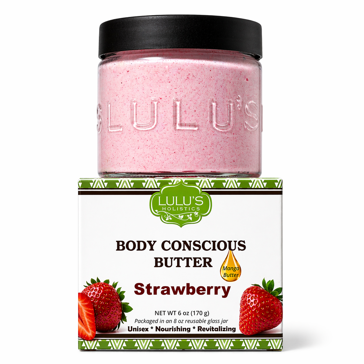 Strawberry & Dragon Fruit Whipped Mango Body Butter – Non-Greasy Glow & Soft Exfoliation - Renee Lane Company