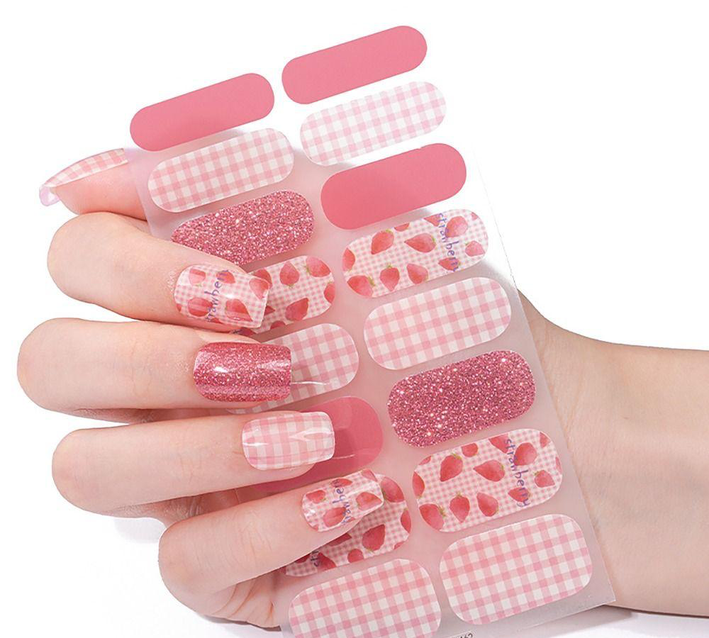 Strawberry Gel Nails - Renee Lane Company