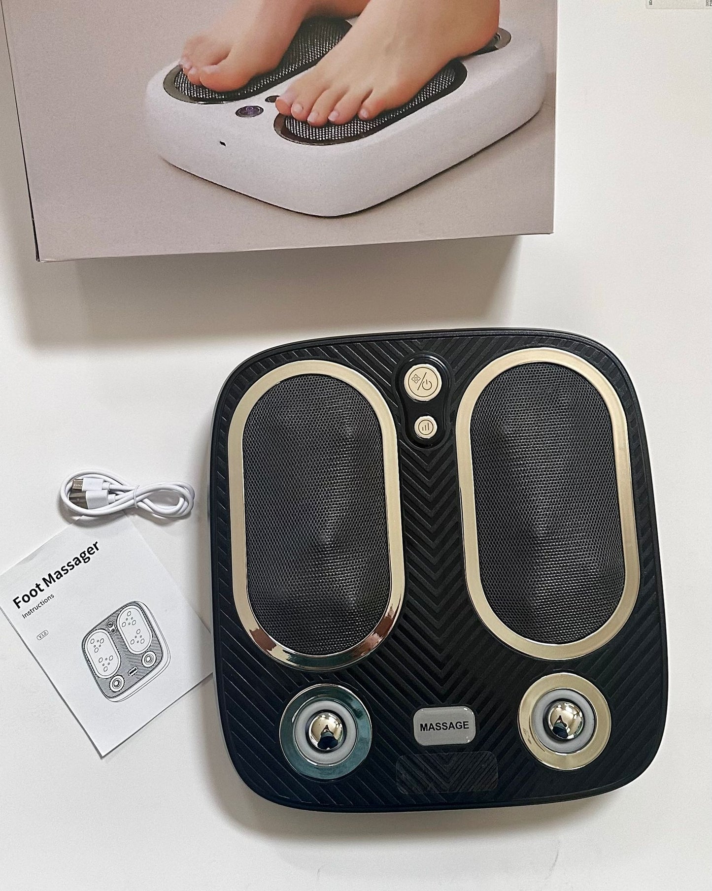 Stress & Pain Relief Foot Massager w/Heat- Deep Tissue, Circulation & Relaxing - Renee Lane Company