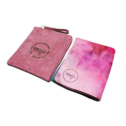 Suede & Natural Rubber Travel Yoga Mat - Renee Lane Company