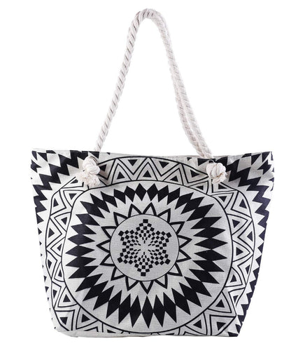 Summer Bag Bohemian Multifunctional Waterproof Beach Bag Swimsuit Storage Wash Bag Portable Women's Tote Bag With Zipper - Renee Lane Company