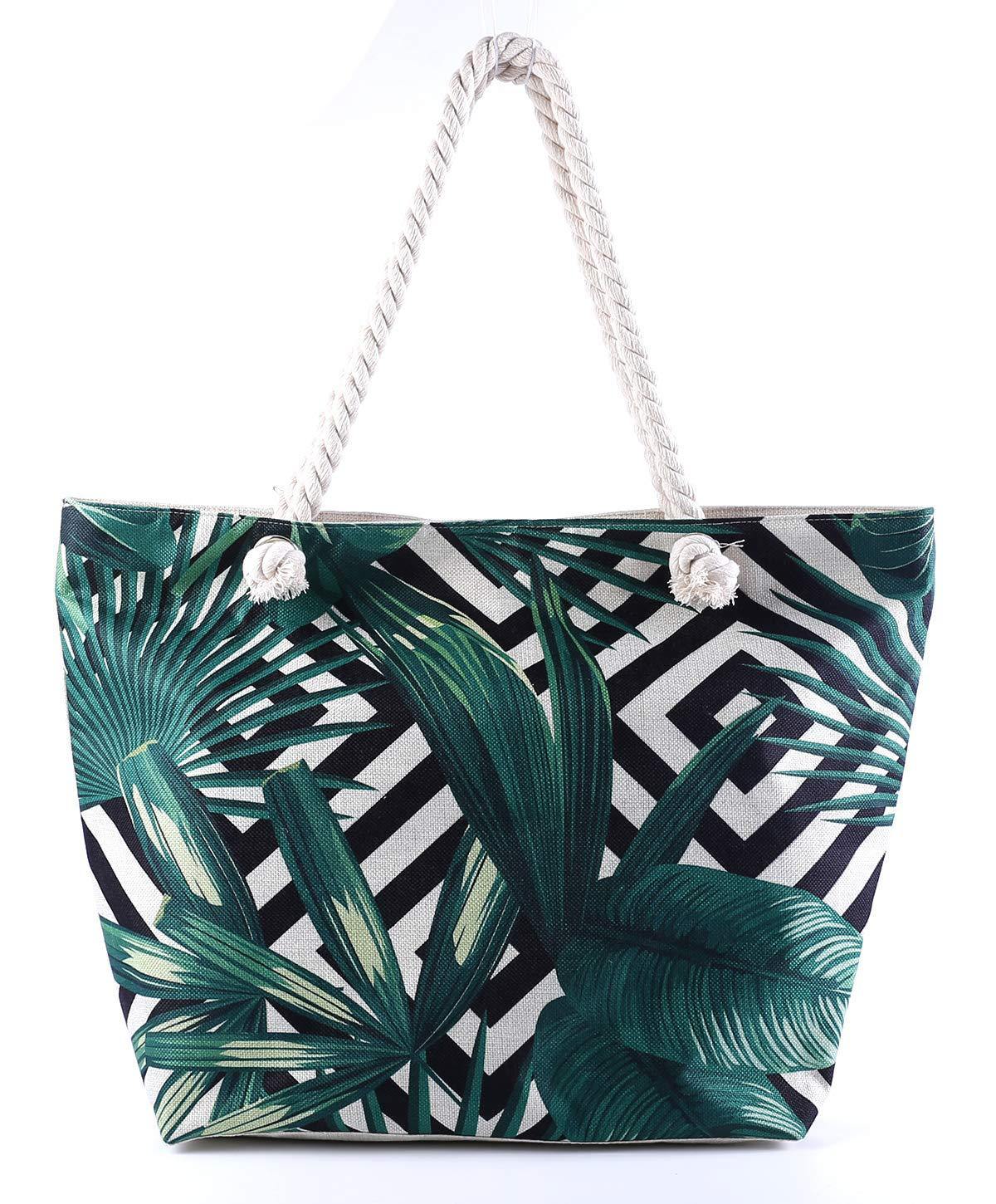 Summer Bag Bohemian Multifunctional Waterproof Beach Bag Swimsuit Storage Wash Bag Portable Women's Tote Bag With Zipper - Renee Lane Company