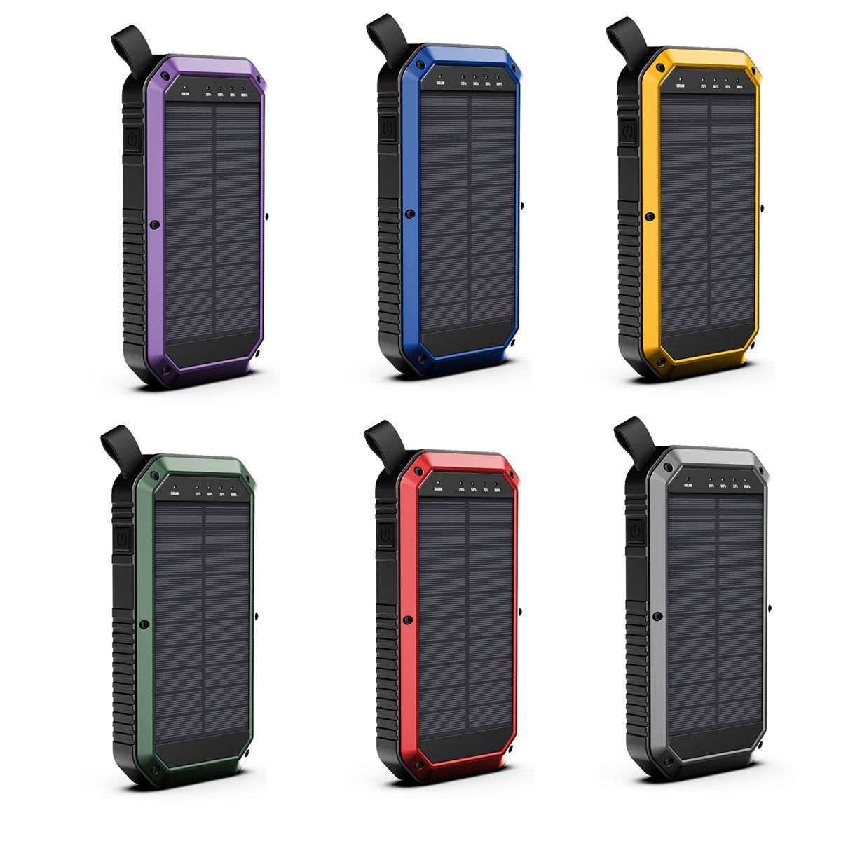Sun Chaser Mini Solar Powered Wireless Phone Charger 10; 000 mAh With LED Flood Light - Renee Lane Company