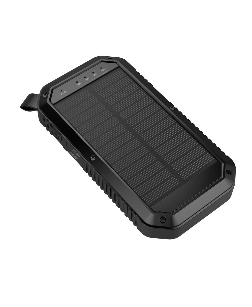 Sun Chaser Mini Solar Powered Wireless Phone Charger 10; 000 mAh With LED Flood Light - Renee Lane Company