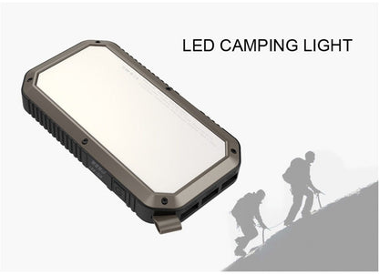 Sun Chaser Mini Solar Powered Wireless Phone Charger 10; 000 mAh With LED Flood Light - Renee Lane Company