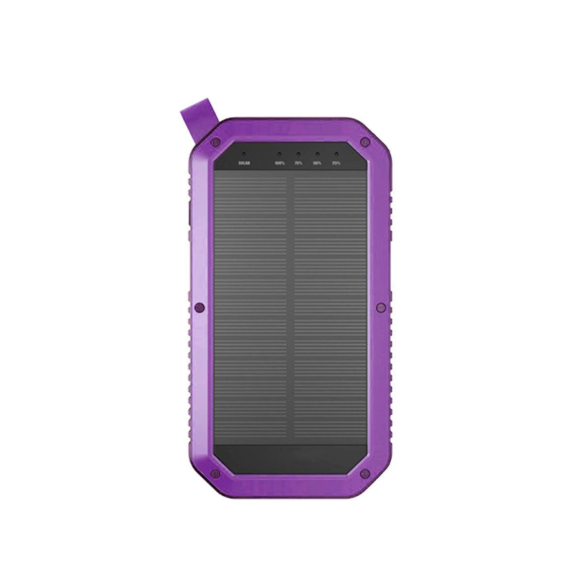Sun Chaser Mini Solar Powered Wireless Phone Charger 10; 000 mAh With LED Flood Light - Renee Lane Company