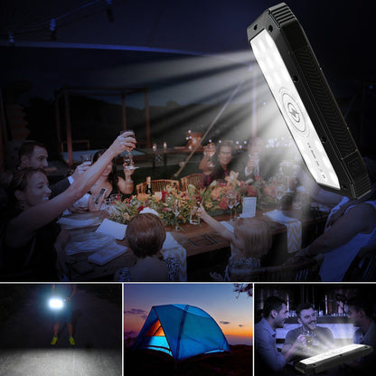 Sun Chaser Mini Solar Powered Wireless Phone Charger 10; 000 mAh With LED Flood Light - Renee Lane Company