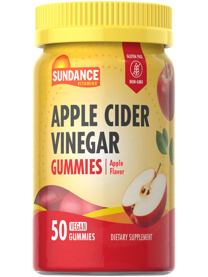 Sundance Apple Cider Vinegar Gummies | 50 Count | Apple Flavor | Vegan Non-GMO and Gluten Free Supplement - Renee Lane Company