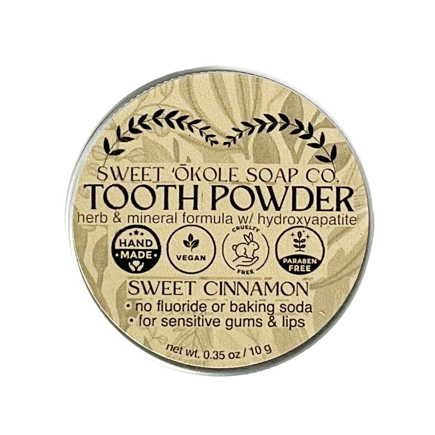 Sweet Cinnamon Tooth Powder with Hydroxyapatite for Enamel Strength - Renee Lane Company