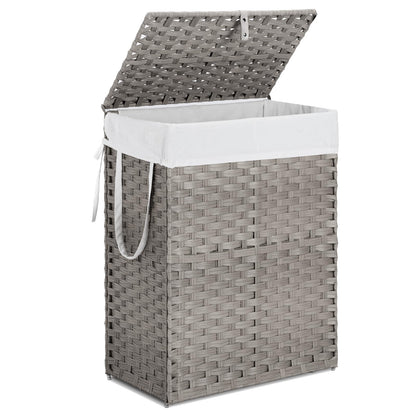 Sweetcrispy Laundry Hamper–Large Capacity Clothes Basket with Lid 23.8 Gallon (90L) Foldable Laundry Bin for Bedroom Bathroom and Laundry Room–Durable & Stylish Storage Organizer Dove Gray - Renee Lane Company