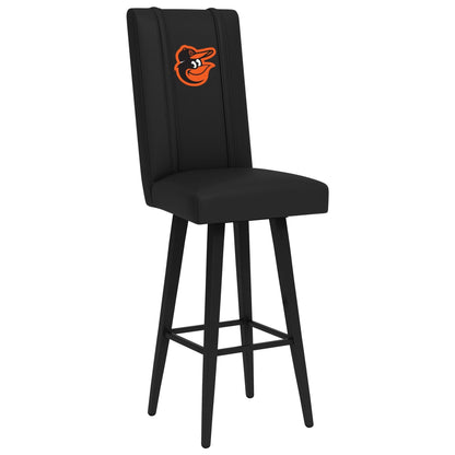 Swivel Bar Stool 2000 with Baltimore Orioles Bird Logo - Renee Lane Company