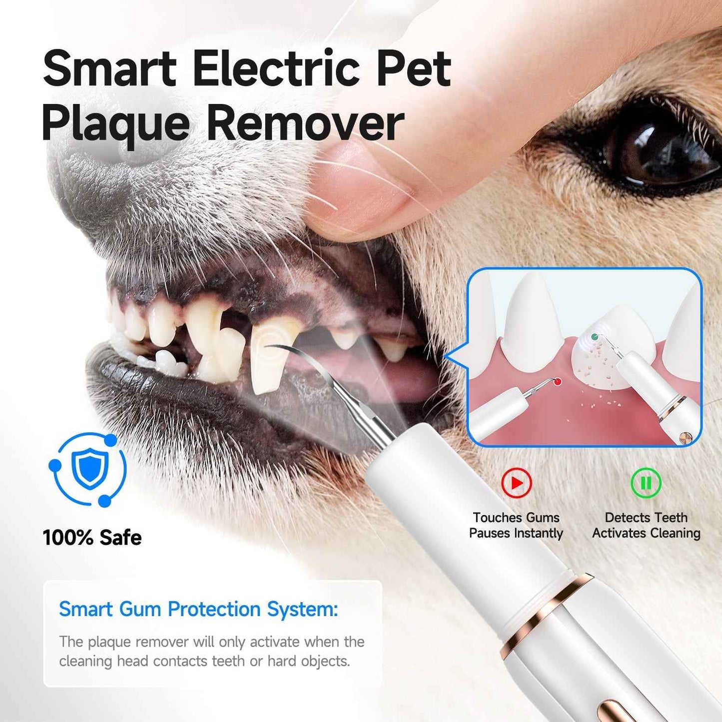 T5 Pet Ultrasonic Tooth Cleaner | Safe Dental Care for Dogs & Cats - Renee Lane Company