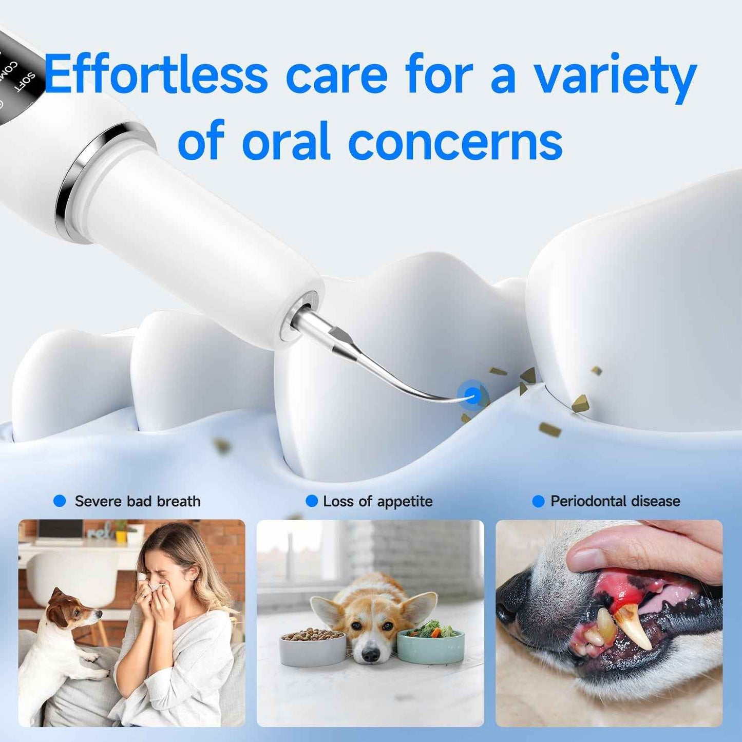 T6 Pet Ultrasonic Tooth Cleaner | Safe & Effective Pet Dental Care - Renee Lane Company