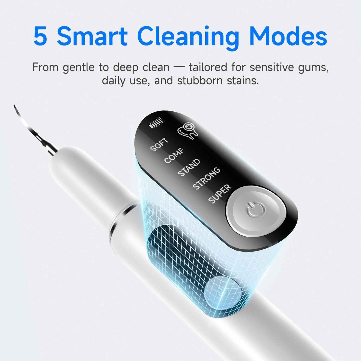 T6 Ultrasonic Tooth Cleaner - Smart Dental Plaque Remover for Effective Oral Hygiene - Renee Lane Company