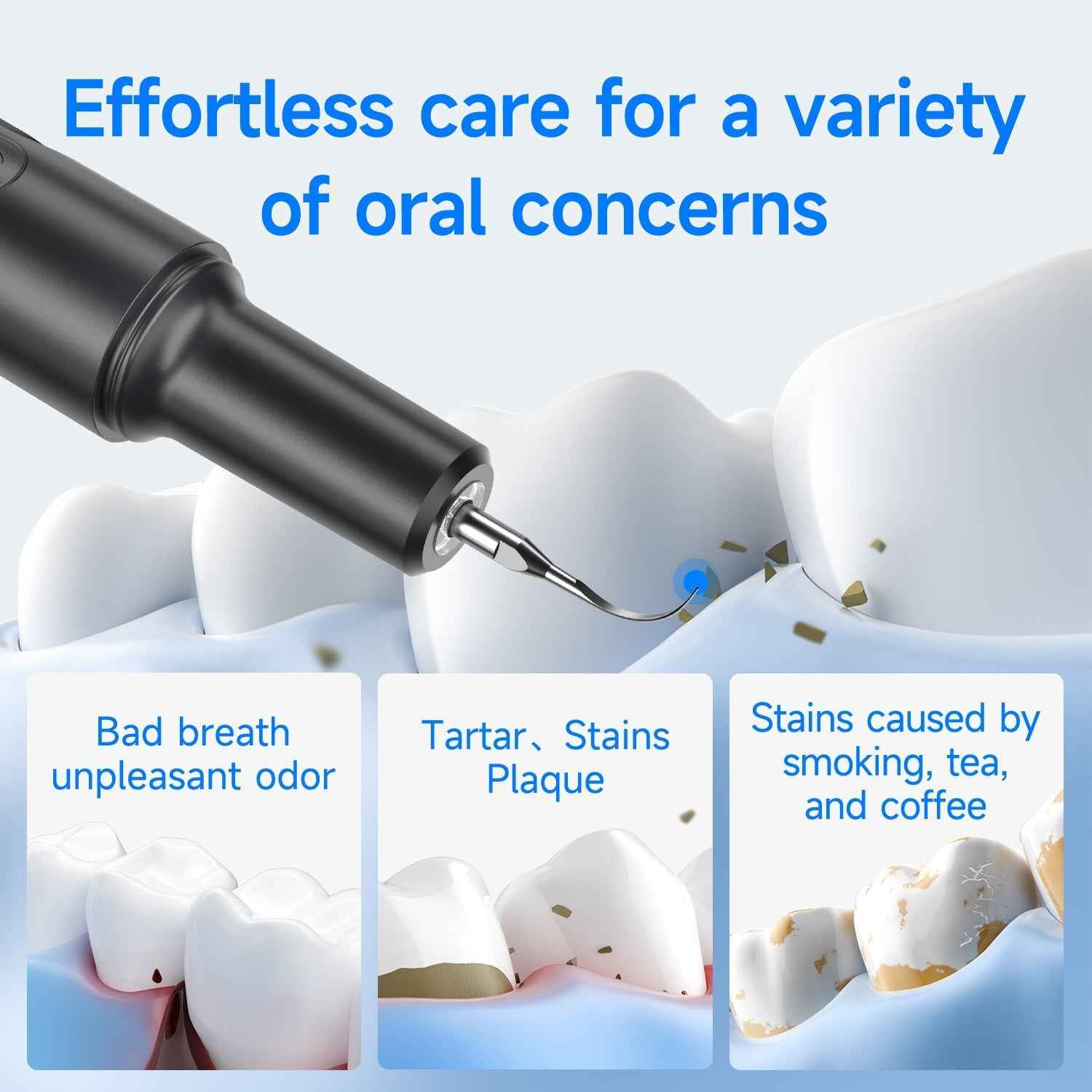 T8 Ultrasonic Tooth Cleaner - Professional Dental Plaque Remover for a Healthier Smile - Renee Lane Company