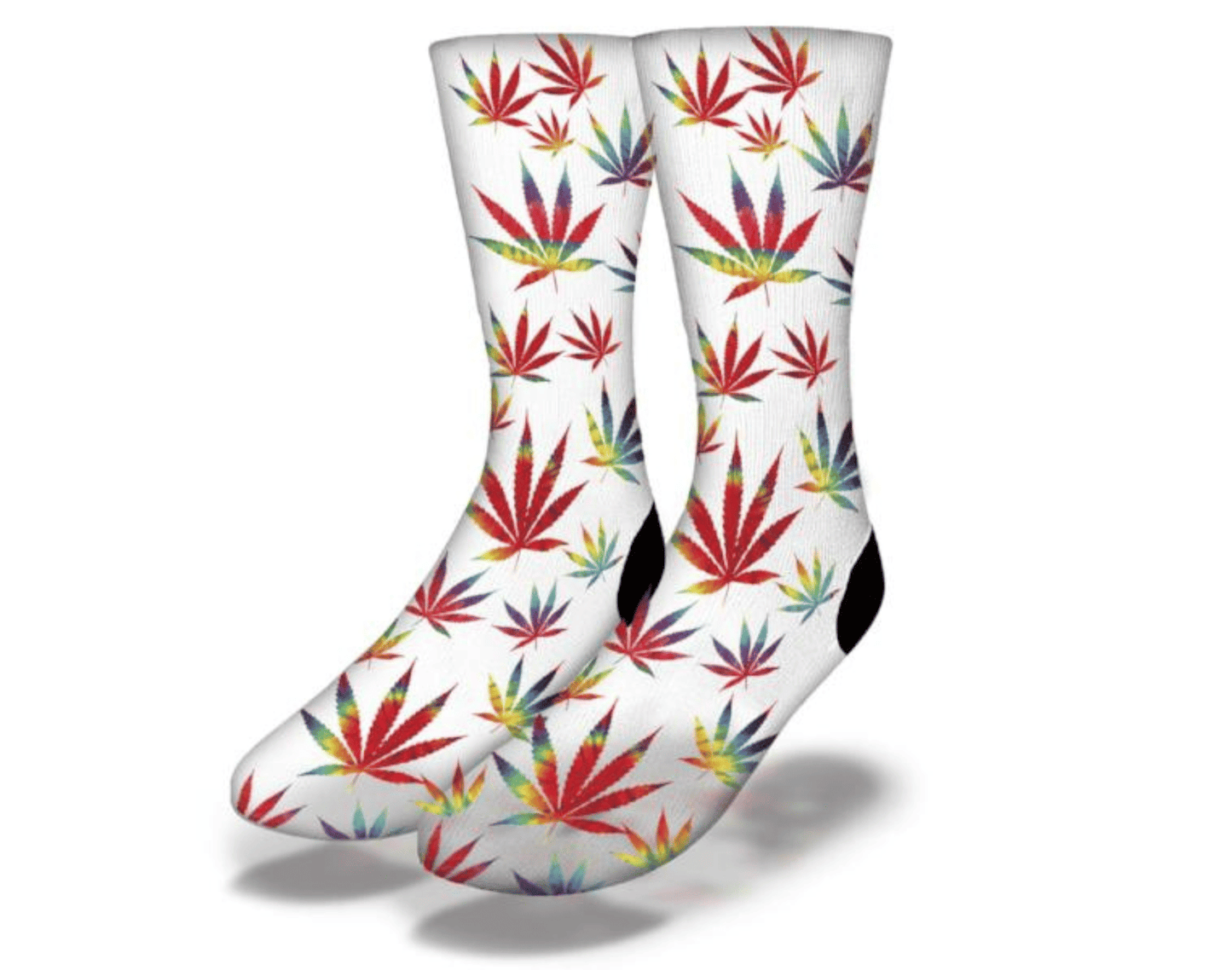TIE DYE POT LEAF Funny Weed Socks - Renee Lane Company