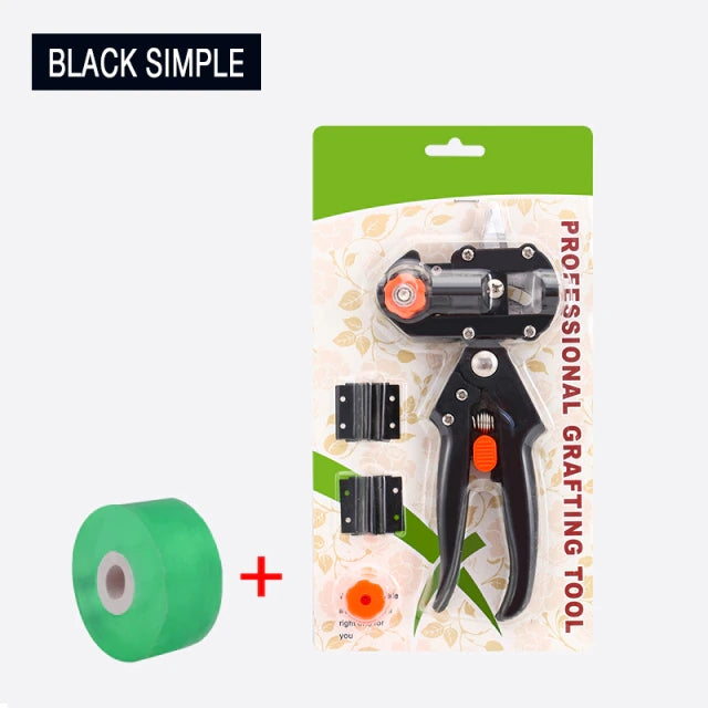 Grafting pruning shear tool blister pack with green tape roll included