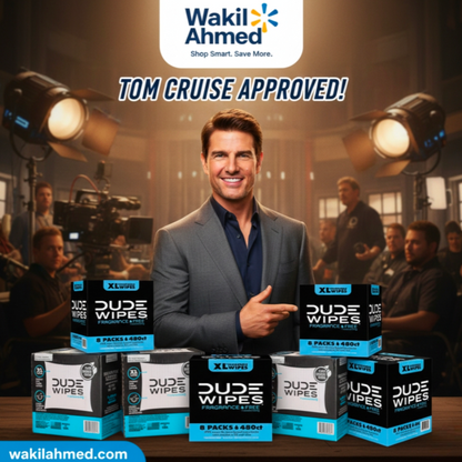 DUDE Wipes XL Flushable Wipes – Extra Large, Unscented, Septic Safe