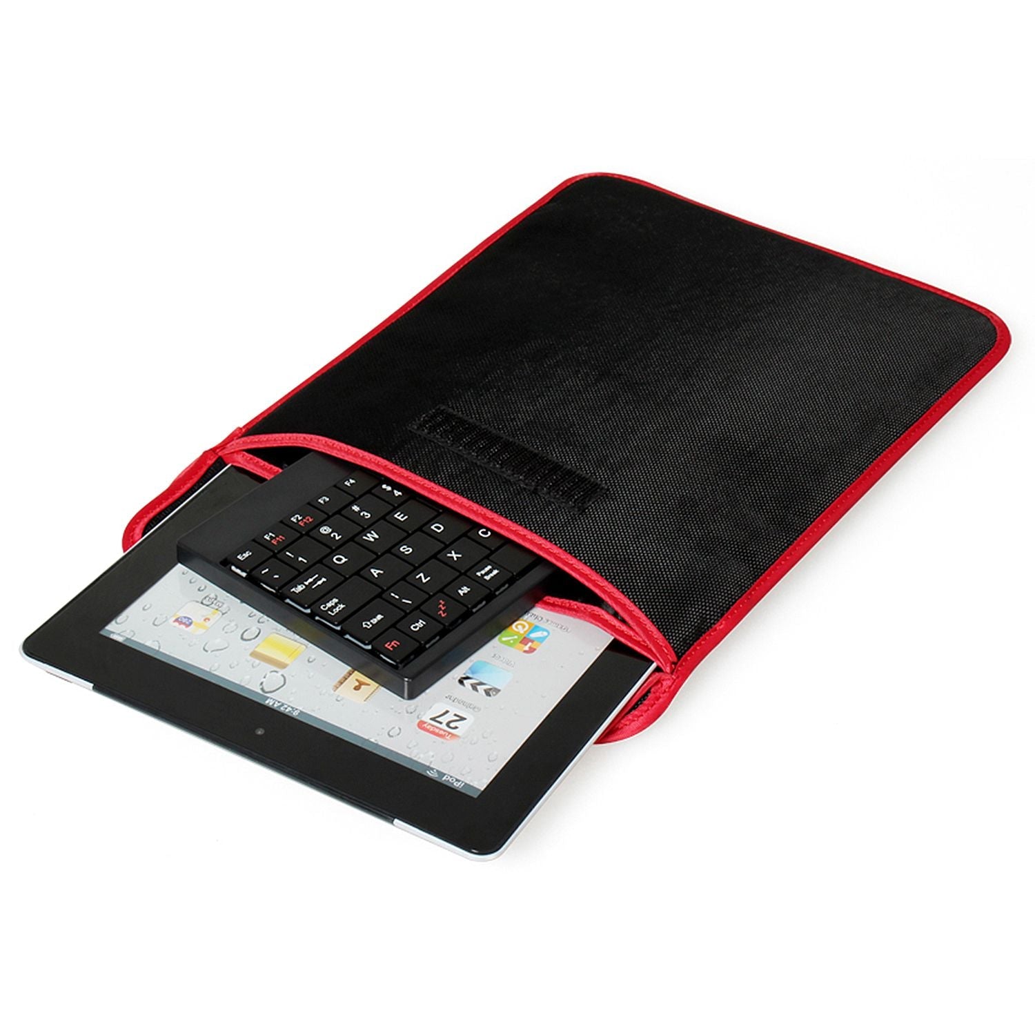 Tablet PC Sleeve Bag Case Stand For Tablet Under 10in with USB Mini Keyboard Two Layer Pockets - Renee Lane Company