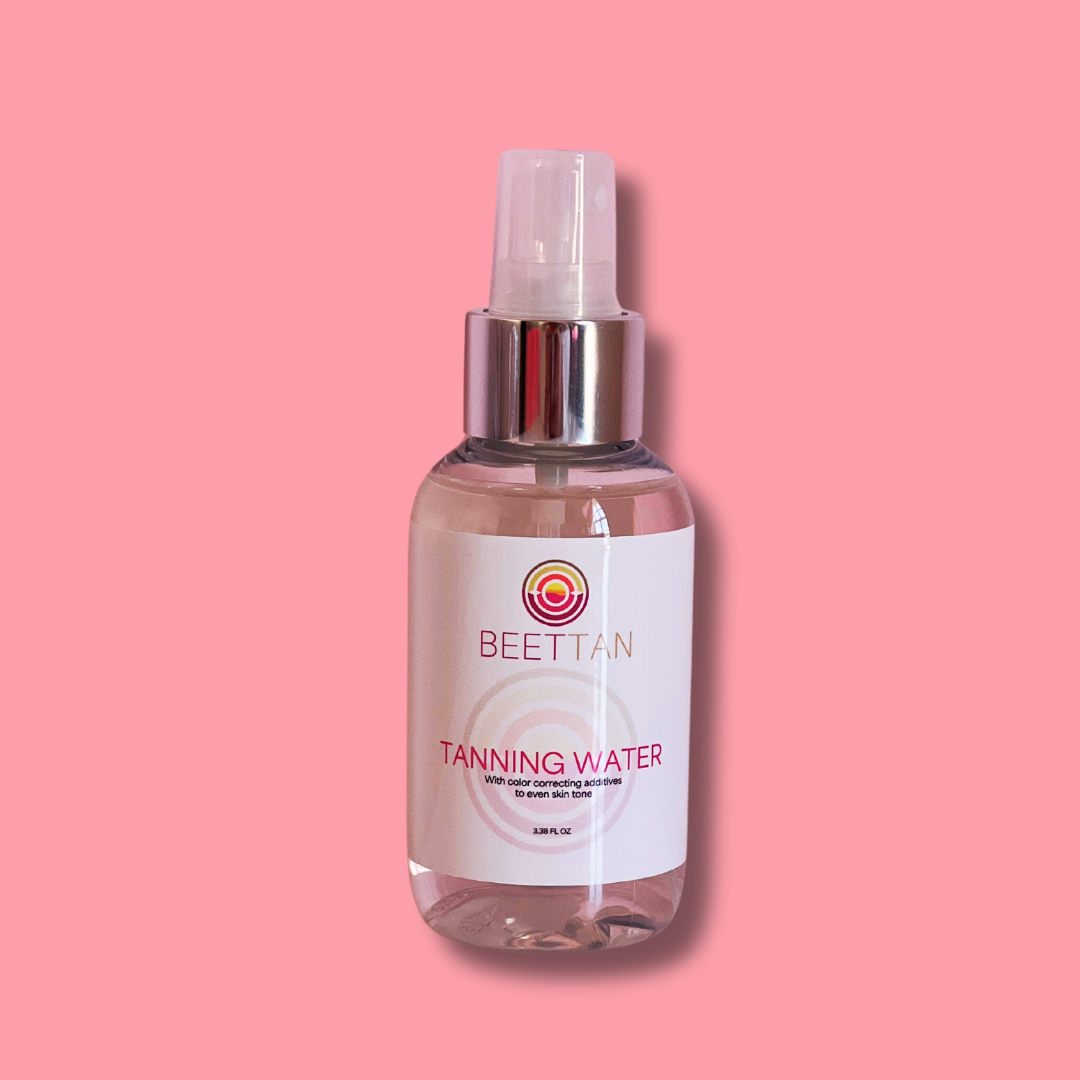 Tanning Water with Color Correcting Additives to Even Skin Tone - Renee Lane Company