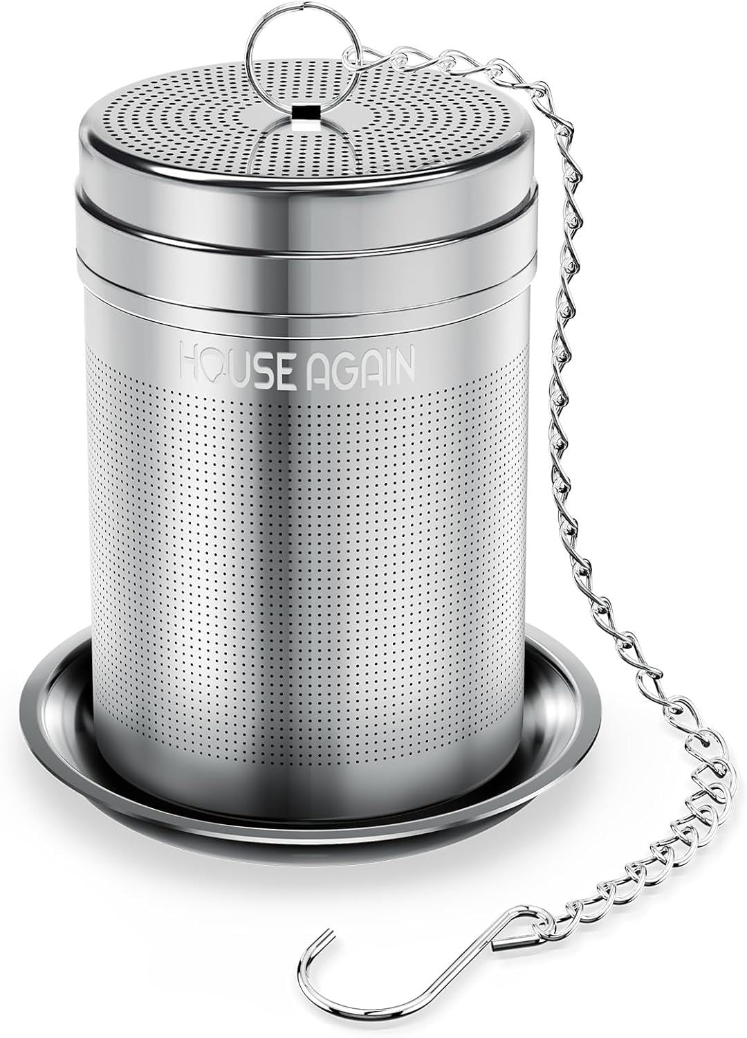Tea Infusers, Extra Fine Mesh Tea Strainers for Loose Tea, Updated Slim Threaded Lid & 304 Stainless Steel, Loose Leaf Tea Steeper for Brew Tea Spices & Seasonings - Renee Lane Company