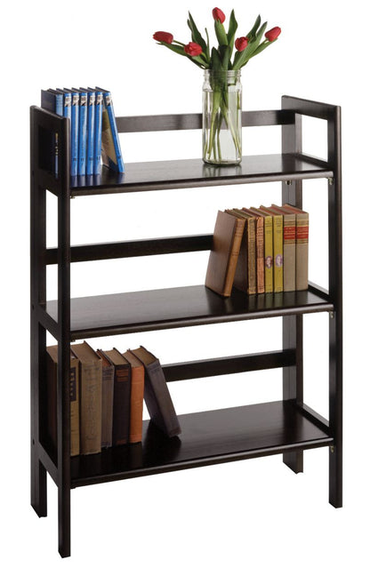 Terry Folding Bookcase Black - Renee Lane Company