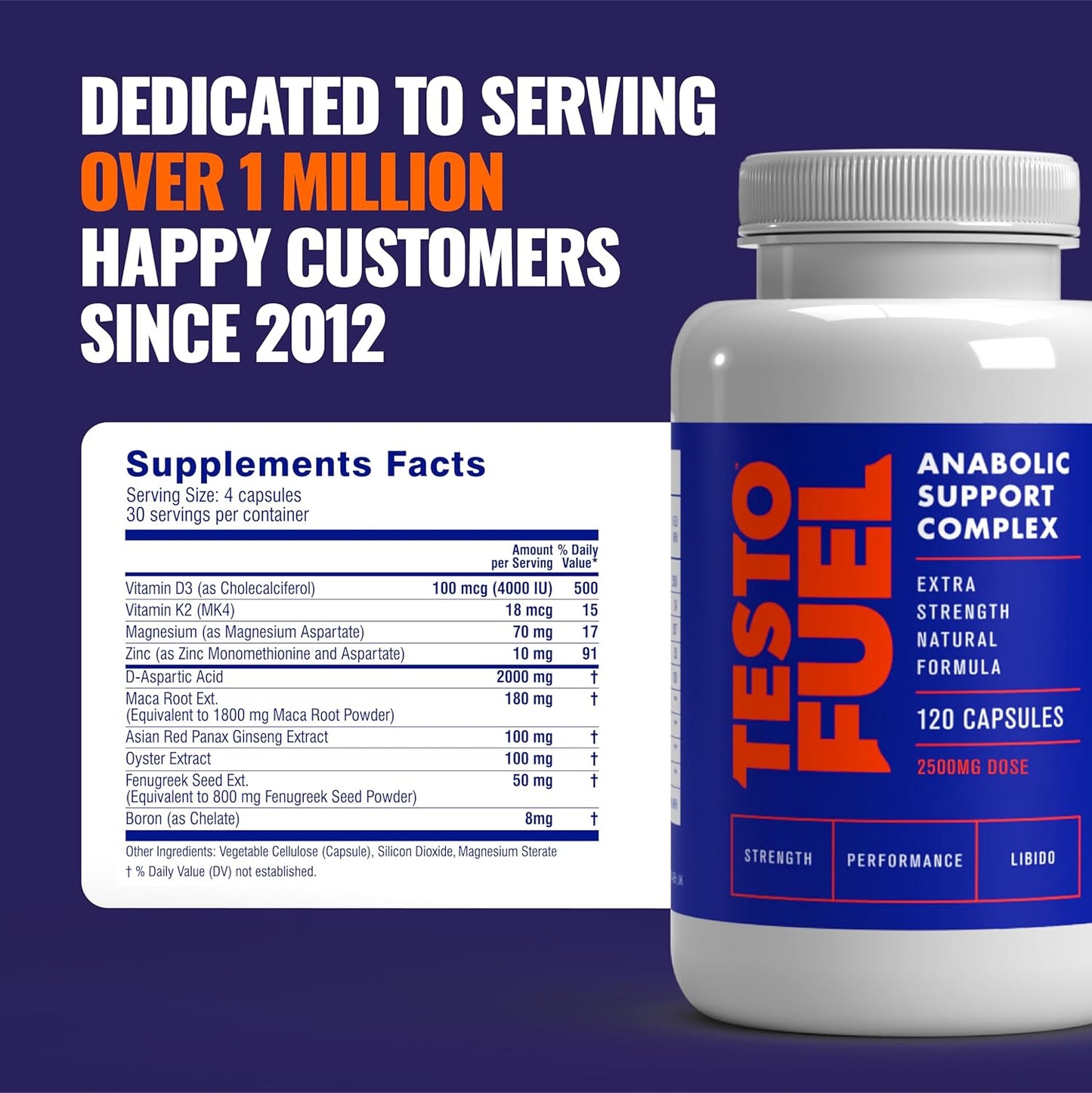 TestoFuel 120 T-Booster Pills – Test Booster for Men - Renee Lane Company