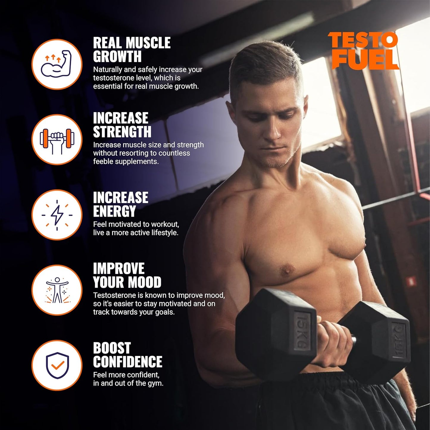TestoFuel 120 T-Booster Pills – Test Booster for Men - Renee Lane Company