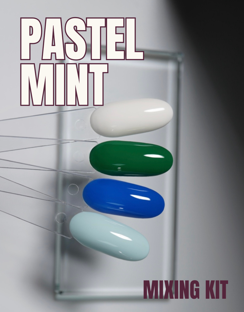 The Attain Pastel Mint Kit | Mix Your Own Gel Polish Colors - Renee Lane Company
