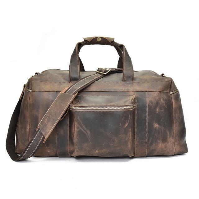 The Colden Duffle Bag | Large Capacity Leather Weekender - Renee Lane Company