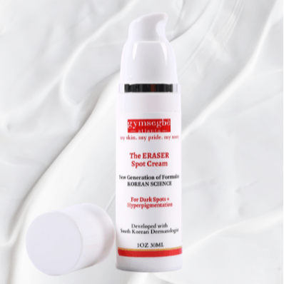 Dark spot corrector spot cream bottle with matching cap