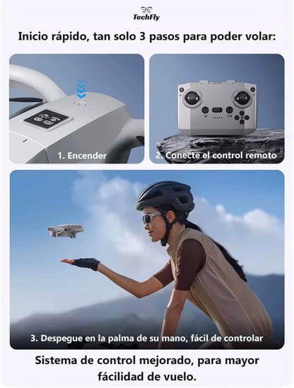 The GT3 mini drone is equipped with an adjustable HD camera (180°), real-time FPV, automatic obstacle avoidance, propeller protection suitable for children, mobile app control, and one-key takeoff/lan - Renee Lane Company