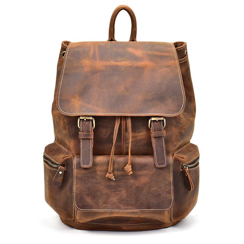 The Hagen Backpack | Vintage Leather Backpack - Renee Lane Company
